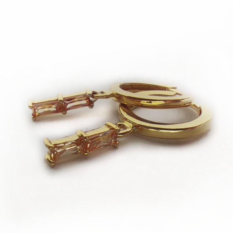 PENDIENTE ARO CIRCONITAS CHARM