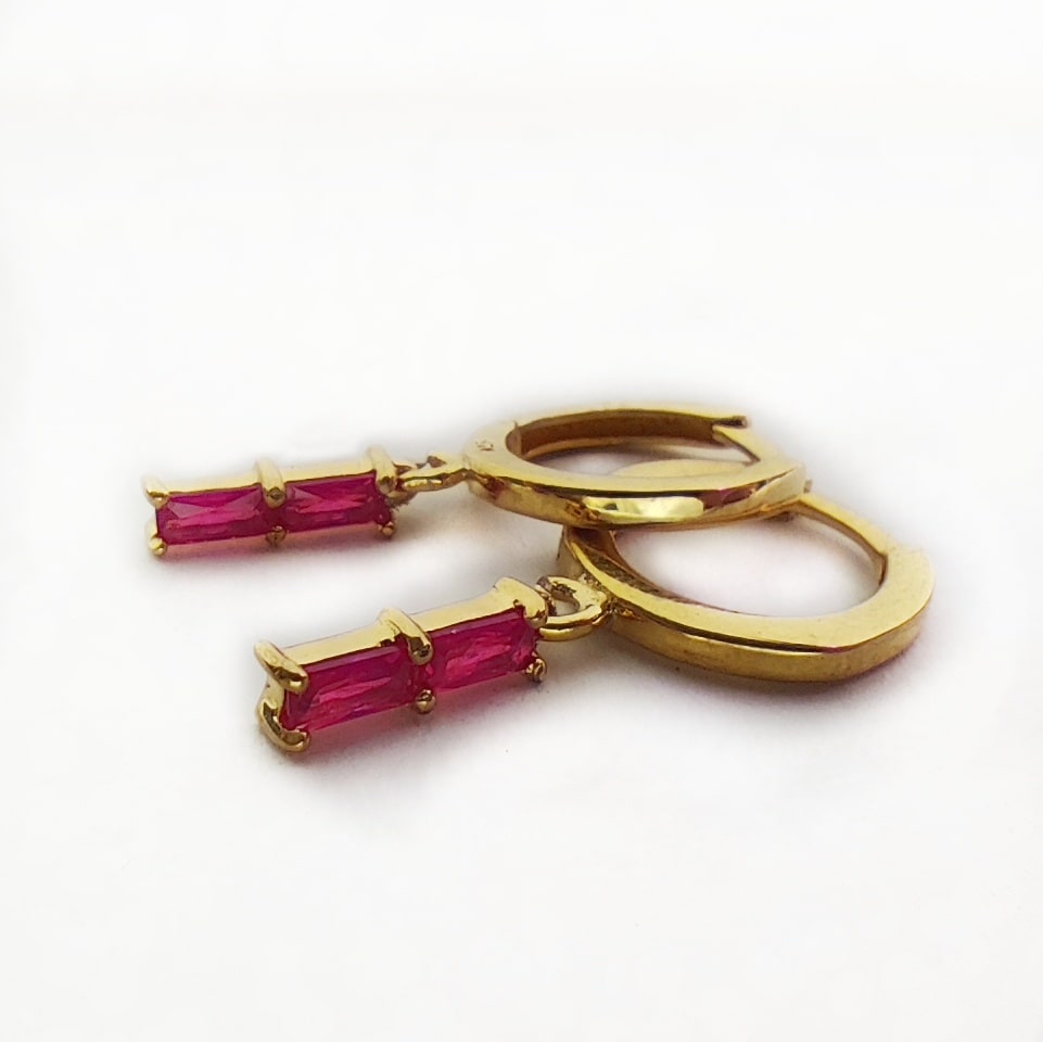 PENDIENTE ARO CIRCONITAS CHARM