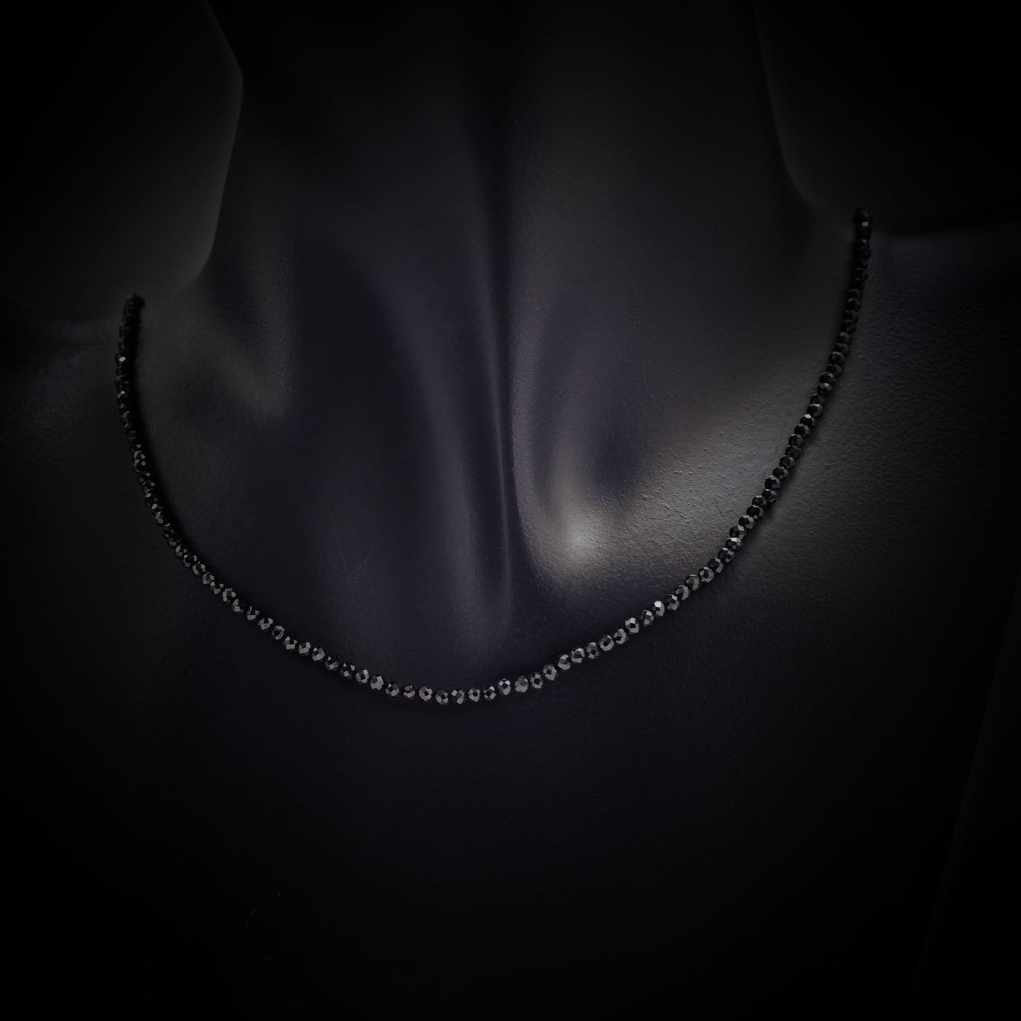 Collar de espinela natural fino para mujer de plata de ley