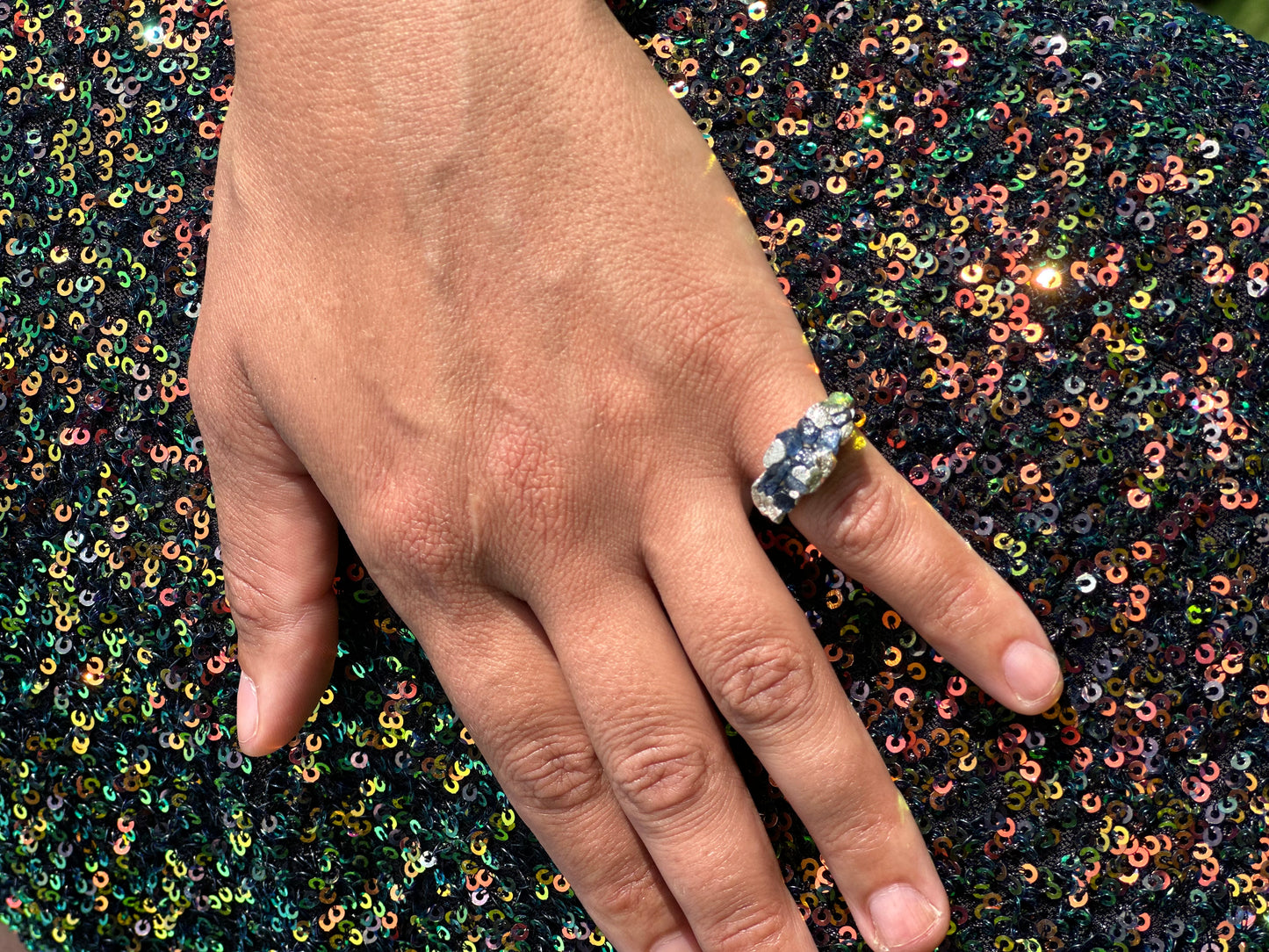 ANILLO ZAFIRO AZUL