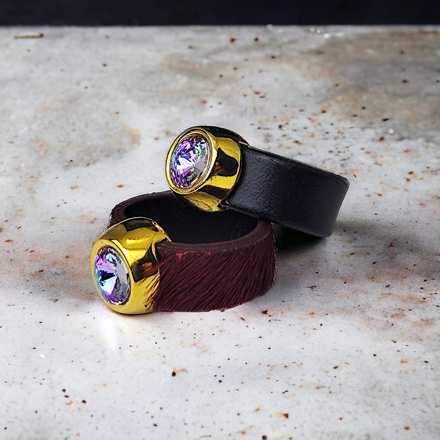 ANILLO CUERO REDONDO