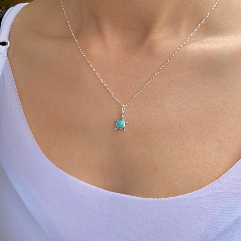 COLLAR TORTUGA TURQUESA