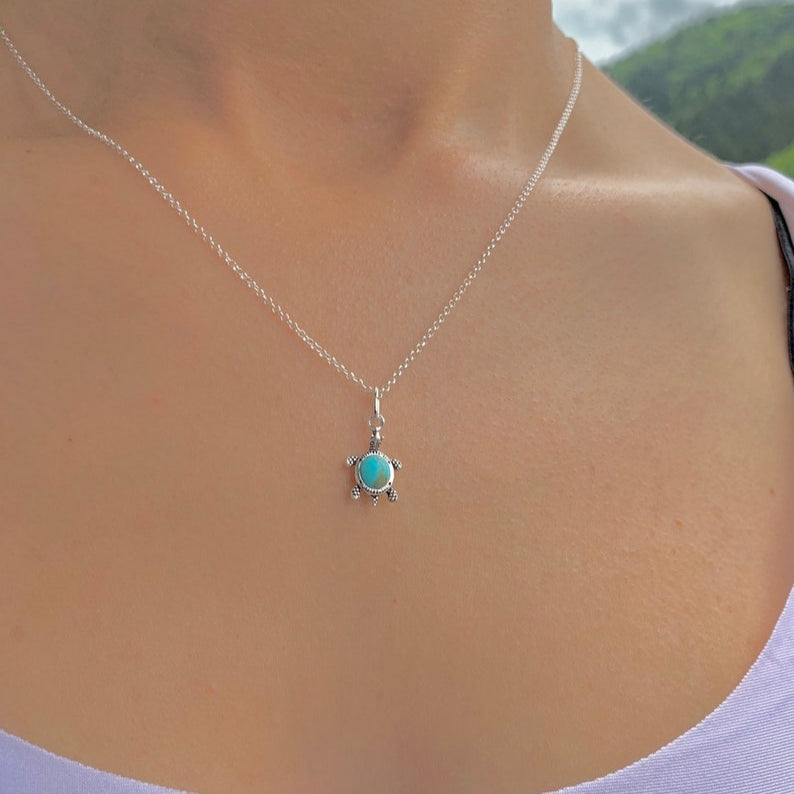 COLLAR TORTUGA TURQUESA