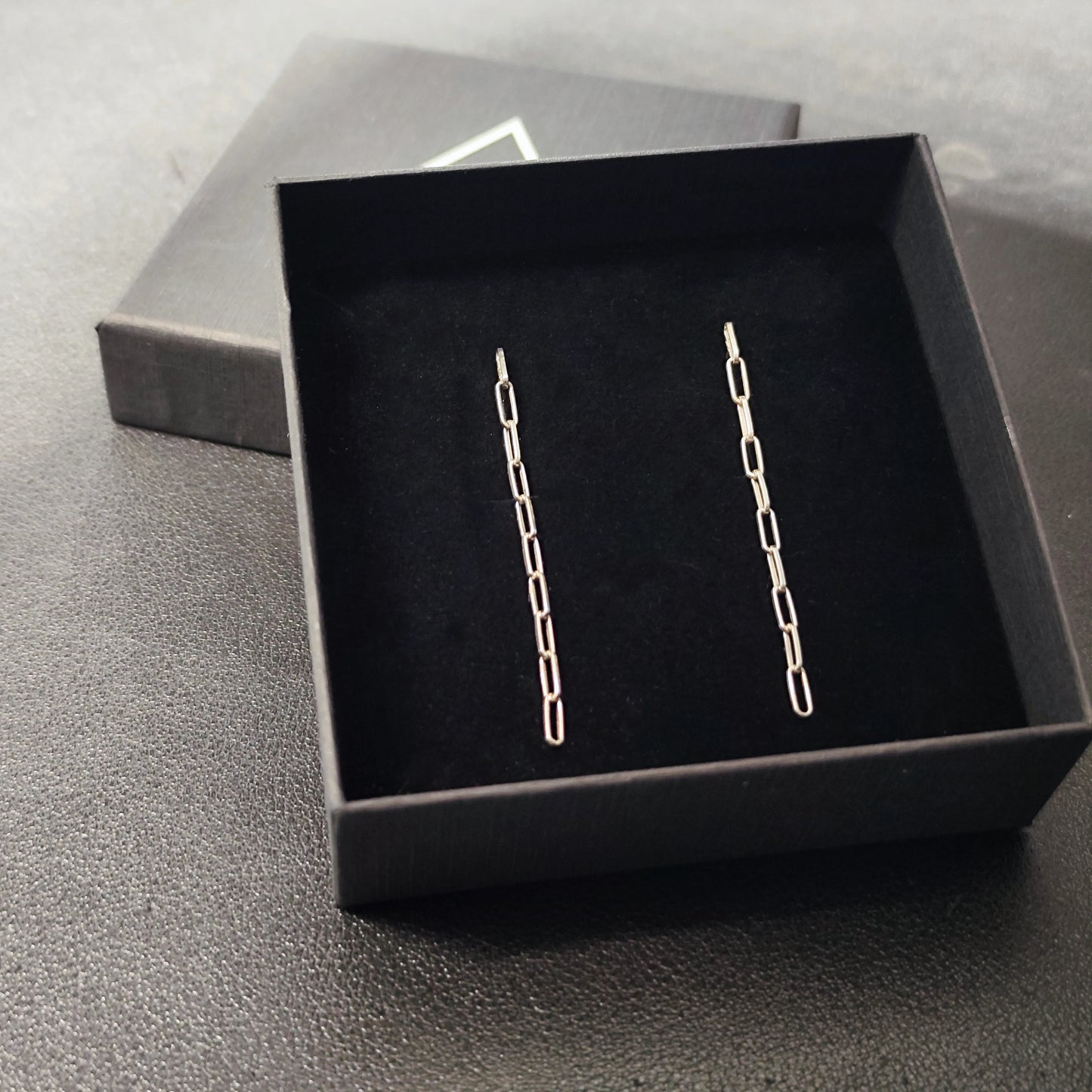 Pendientes de cadena artesanales hechos a mano