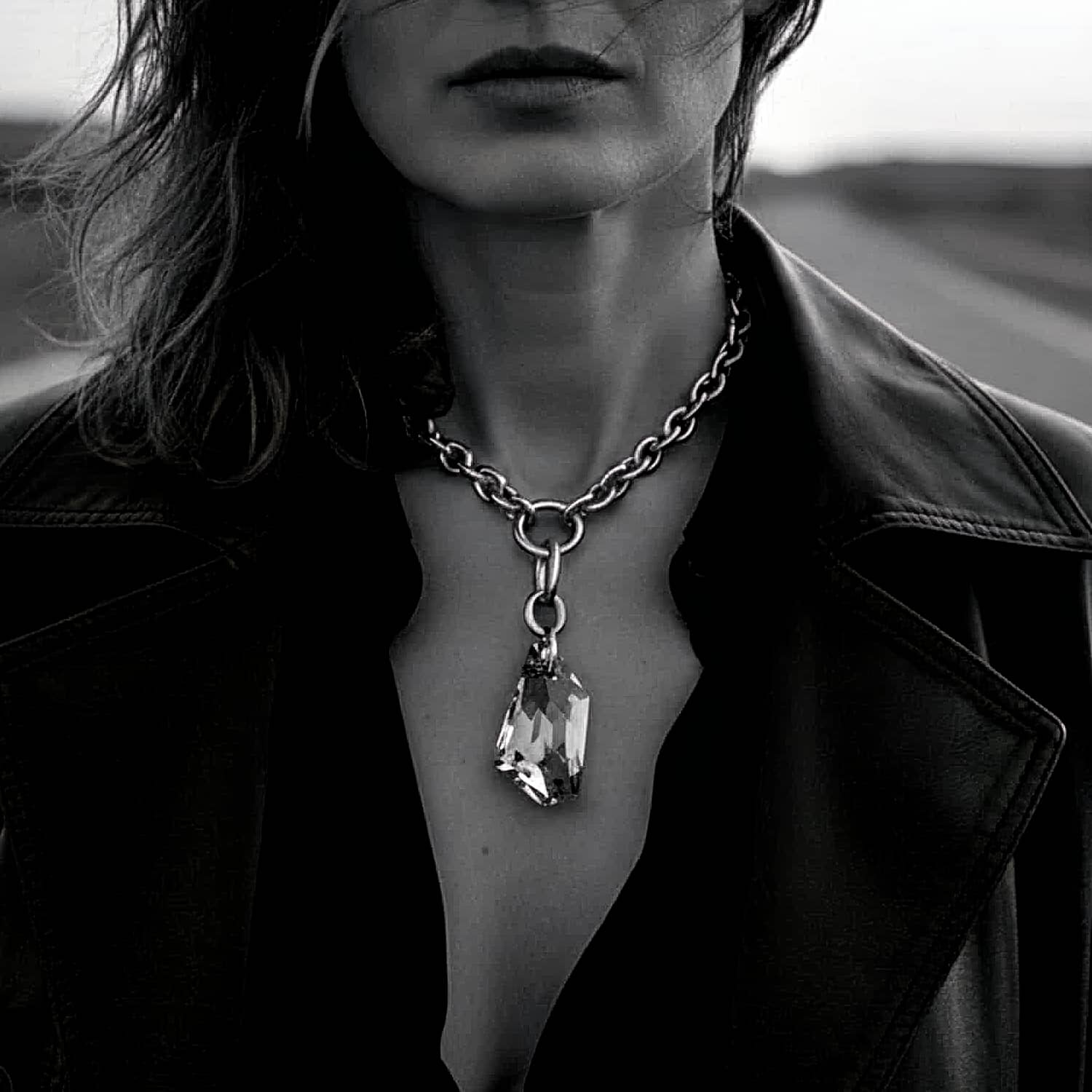 Collar eslabones mujer