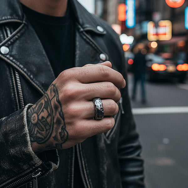 ANILLO RÚSTICO DE PLATA