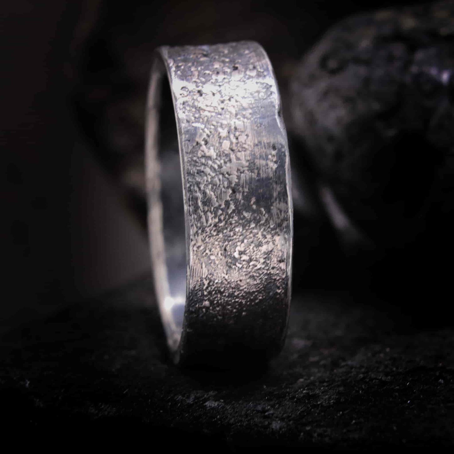 Anillo para hombre plata de ley reciclada