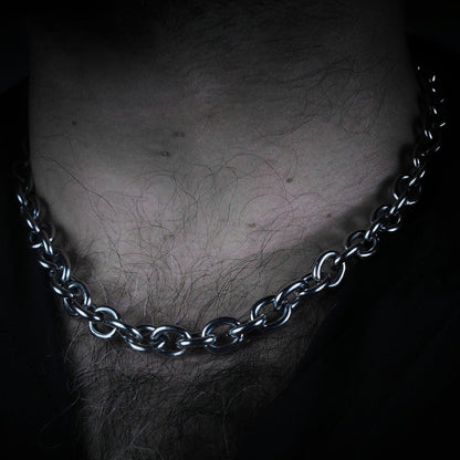 Collar de cadena gorda para hombre de acero inoxidable