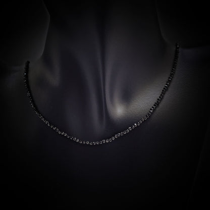 Collar de espinela natural fino para mujer de plata de ley