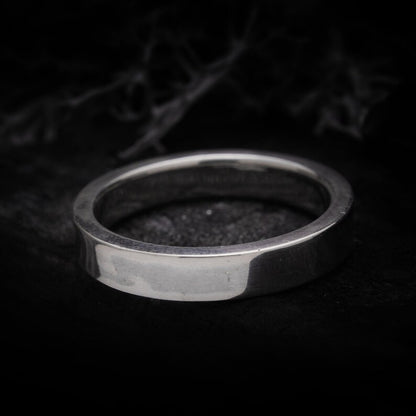 anillo cuadrado modelo hermes hecho a mano de acabado brillante